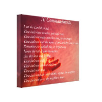 10 Comandments Canvas Print