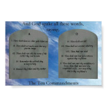 10 Commandments in Clouds Poster posters