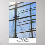 10 O'Clock Sun Through the Rigging Print