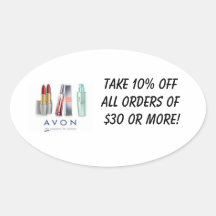 10% off Brochure Labels Oval Stickers