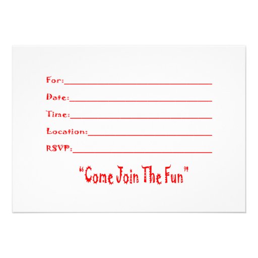 10 PERSONALIZED INVITATION