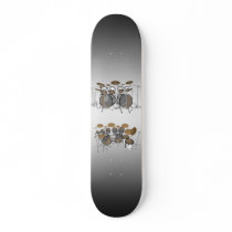 10 Piece Drum Kit: 3D Model: Custom Skateboard