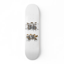 10 Piece Drum Kit: 3D Model: Custom Skateboard
