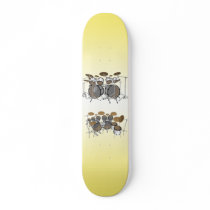 10 Piece Drum Kit: 3D Model: Custom Skateboard