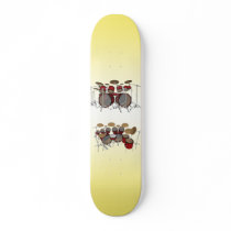 10 Piece Drum Kit: 3D Model: Custom Skateboard