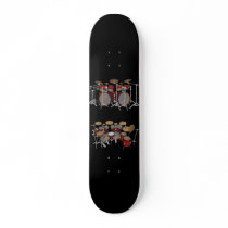 10 Piece Drum Kit: 3D Model: Custom Skateboard