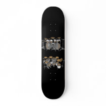 10 Piece Drum Kit: 3D Model: Custom Skateboard