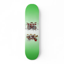 10 Piece Drum Kit: 3D Model: Custom Skateboard