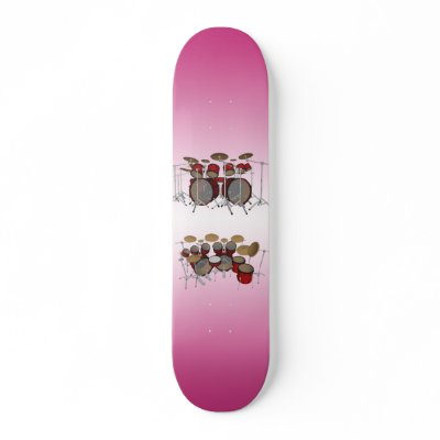 10 Piece Drum Kit: 3D Model: Custom Skateboard by spiritswitchboard