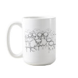 10 Piece Drum Kit: Black & White Drawing: Mugs
