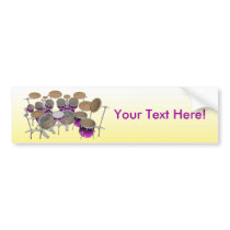 10 Piece Drum Kit: Bumper Sticker bumper stickers