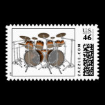 10 Piece Drum Kit: Custom Postage Stamps