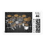 10 Piece Drum Kit: Custom Postage Stamps