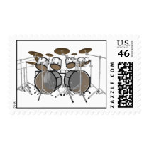 10 Piece Drum Kit: Custom Postage Stamps