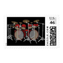 10 Piece Drum Kit: Custom Postage Stamps