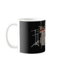 10 Piece Drum Kit: Red Gradient: Coffee Mug