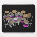 10 Piece Drum Kit: Violet Gradient: Drums Mousepad