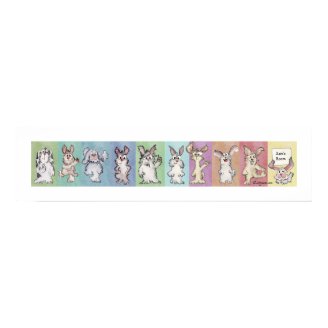 10 Rainbow Rabbits Custom Poster posters