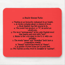 10 Really Strange Facts mousepads by typoxnegative1 10 Really Strange Facts mousepads