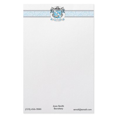 10 sheet Paper Pad Stationery by DeltaPhiNu