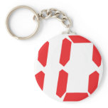 10 ten  red alarm clock digital number keychain