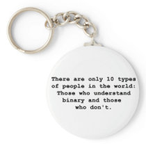 10 Types of People Keychain