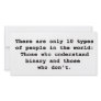 10 Types of People Photo Card