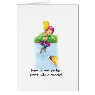 10_Up_the_creek Greeting Card by kayakcapers