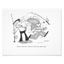 10" x 8" Print - Fishing Cartoon - The Fight