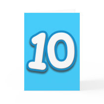 10 Year Birthday or Anniversary - Add Text Cards