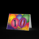 10 year old birthday balloons!