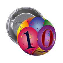 10 year old birthday balloons! pin