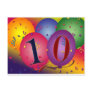 10 year old birthday balloons! postcards