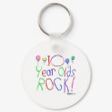 10 Year Olds Rock! Keychain