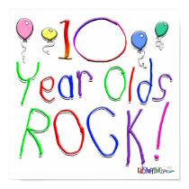 10 Year Olds Rock ! posters
