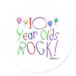 10 Year Olds Rock! Sticker