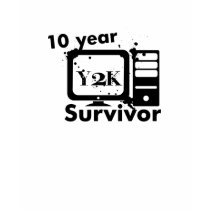 10 Year Y2K Survivor {Hoodie Black} t-shirts