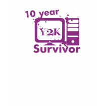 10 Year Y2K Survivor {Purple} t-shirts