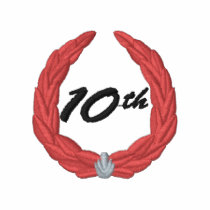 10 Years embroidered shirts by ZazzleEmbroidery 10 Years embroidered shirts