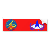 10 Years of Manned Spaceflight Bumper Stickers