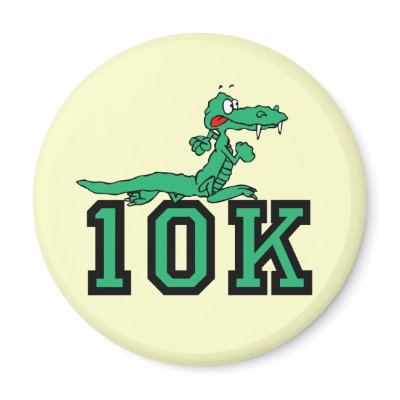 10K gator Fridge Magnets by runnersboutique