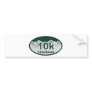 10k license oval bumper stickers