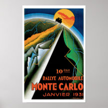 10mo Automóvil de Monte Carlo de Rallye Posters