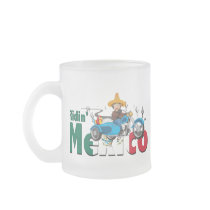 10oz Mexican Themed Frosted Mug mugs