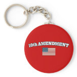 10th Amendment American Flag Key Chain