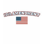 10th Amendment American Flag t-shirts