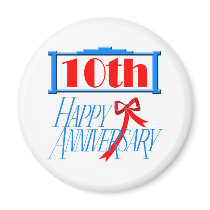 10th anniversary 2 magnets