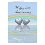 10th Anniversary Tin Hearts Cards