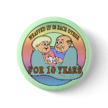 10th Anniversary Wedding Buttons by wedding_anniversary 10th Anniversary Wedding Buttons