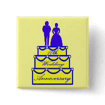 10th Anniversary Wedding Buttons by wedding_anniversary 10th Anniversary Wedding Buttons